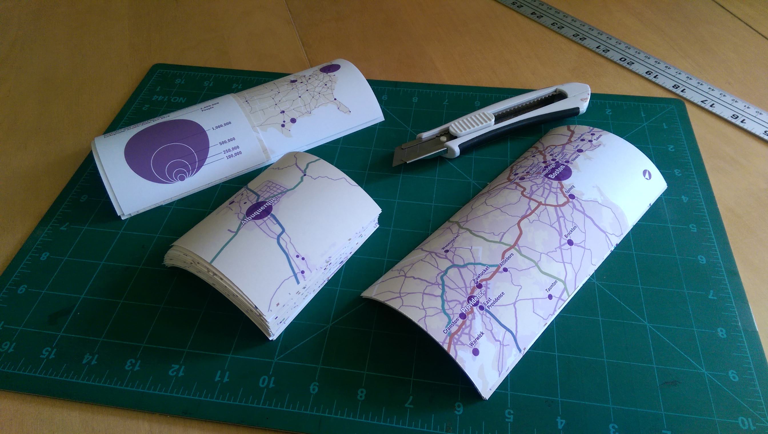 Trim the paper atlas pages Trim the paper atlas pages