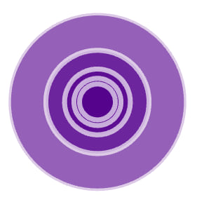 The legend looks like a target The legend looks like a target
