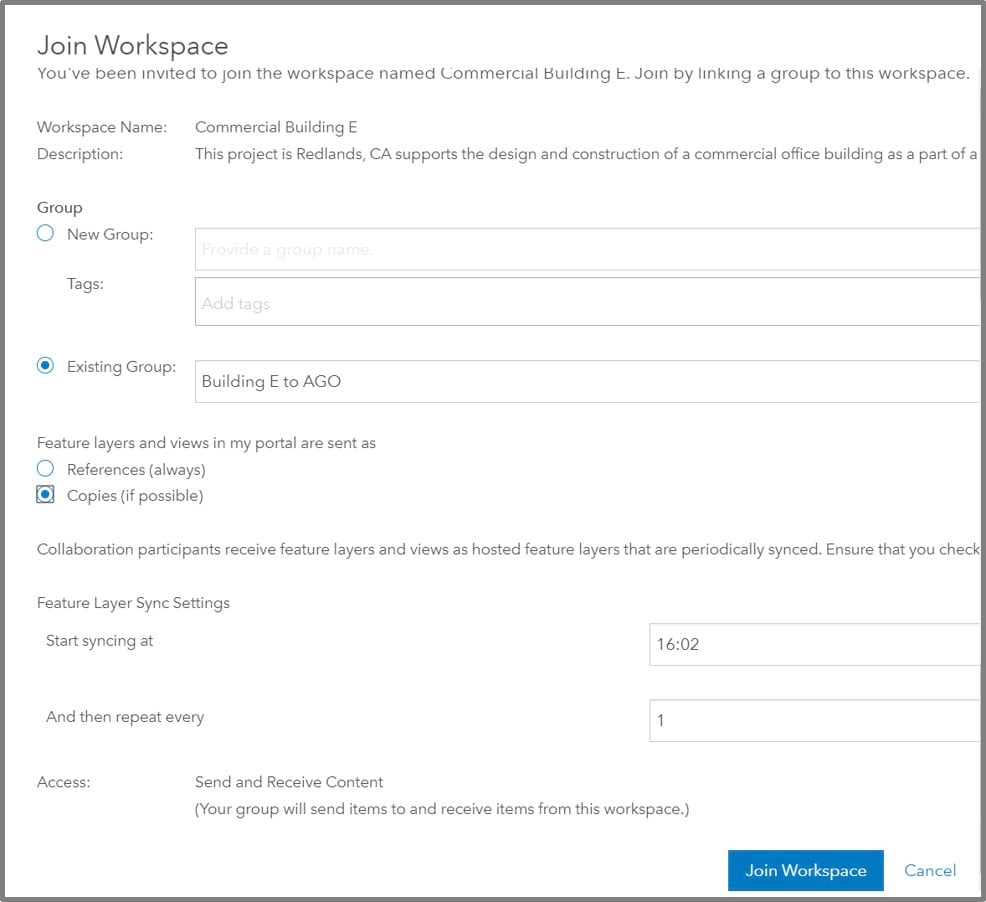 Choose a group and choose whether you wold like to sent layers as copies or references.