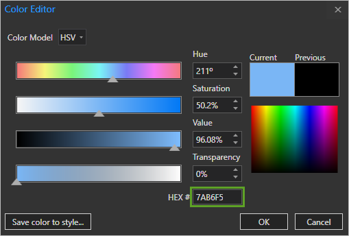 Color Editor Color Editor