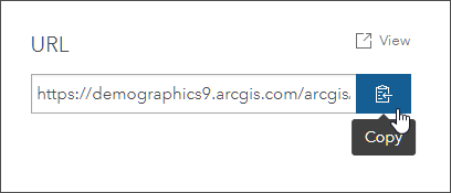 Copy service URL Copy service URL