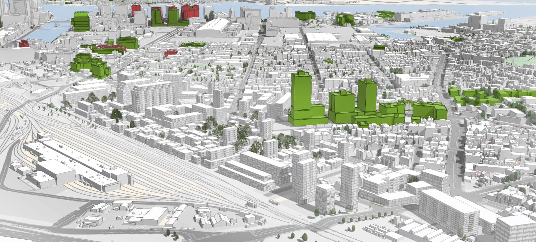 Fig. 21: Scenario 1 masterplan in ArcGIS Urban