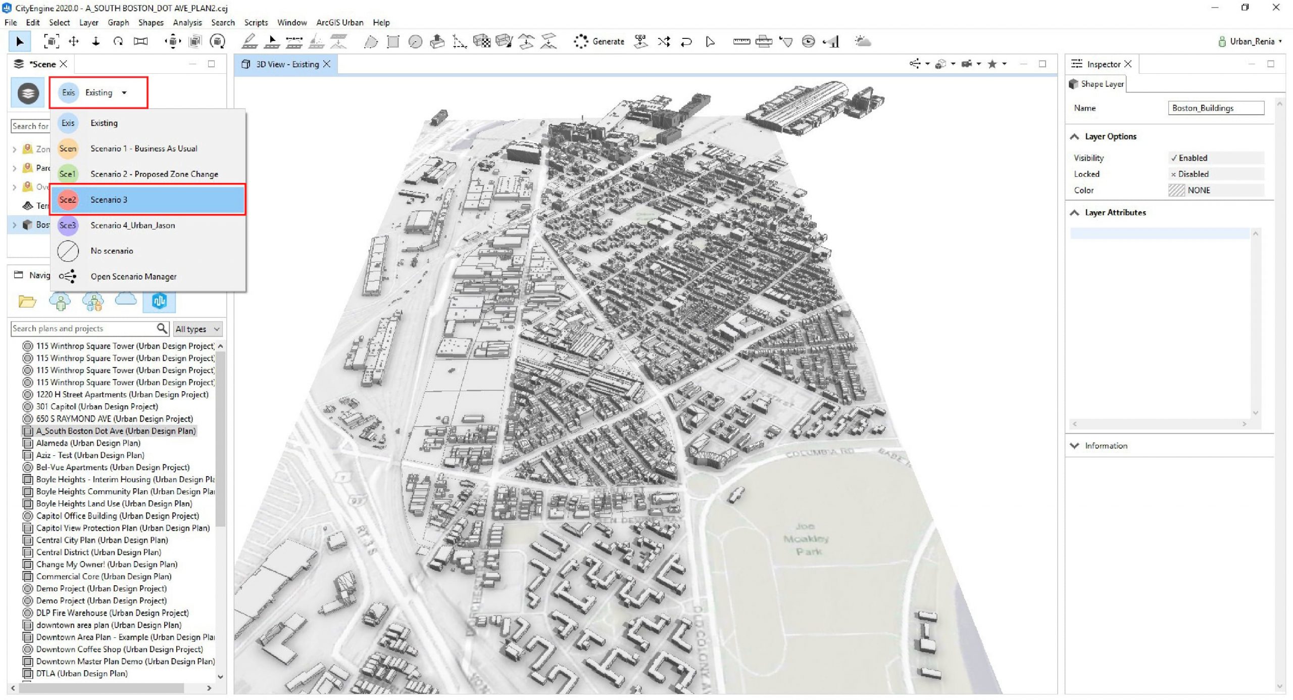 Fig. 2: Select correct scenario to edit