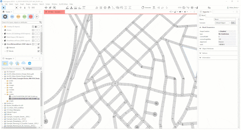 Fig.5: Block and parcel creation