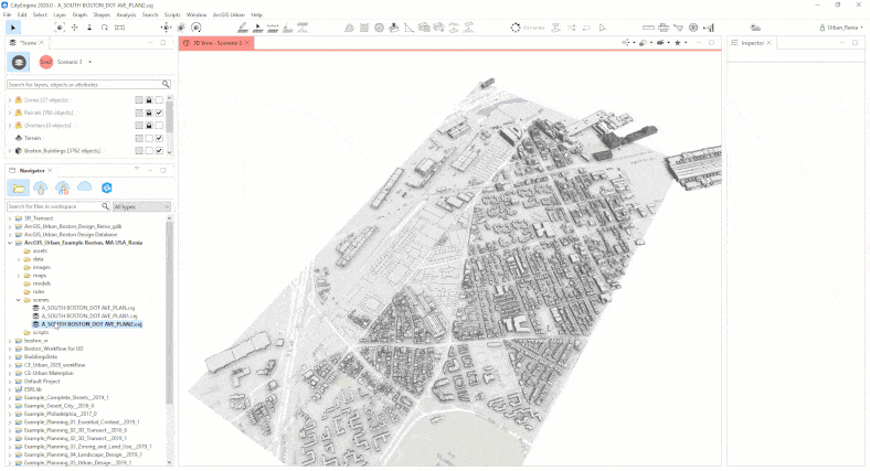 Fig. 14: Import street network from previous CityEngine scene