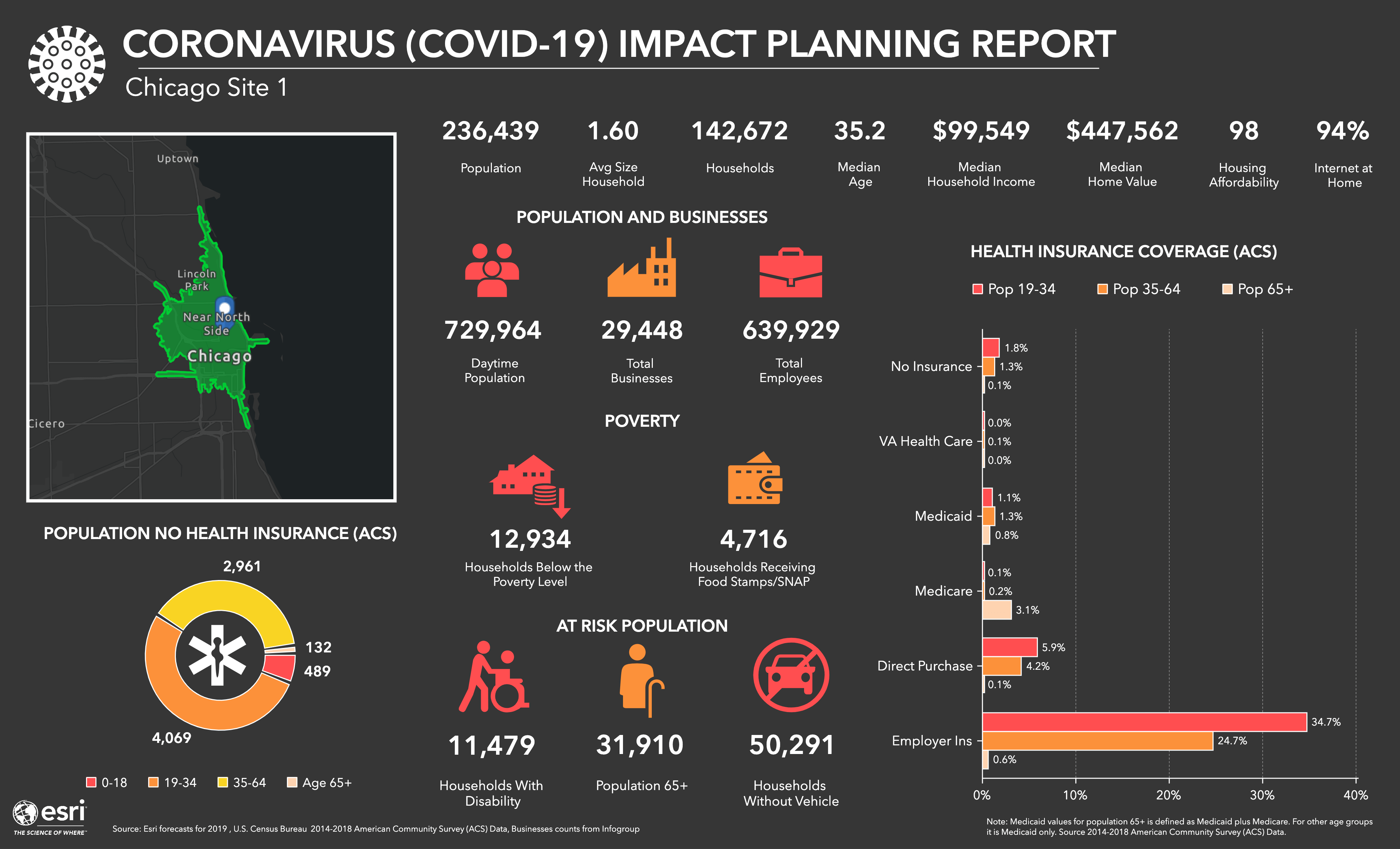 Coronavirus Impact Planning Report - Infographic Template