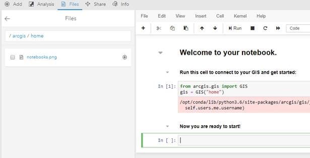 Files within ArcGIS Notebooks