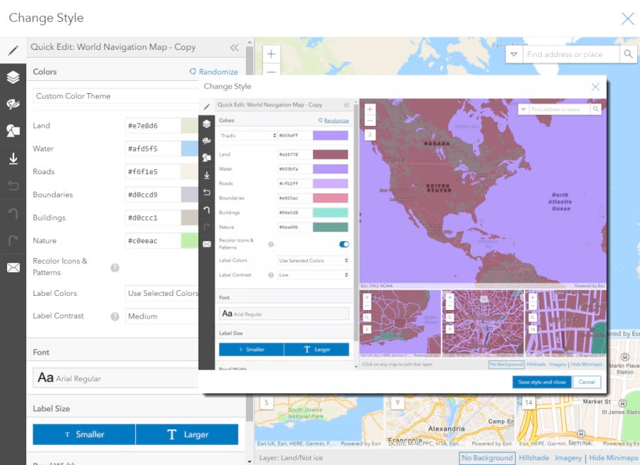 Vector Tile Style Editor for Esri Vector Basemaps