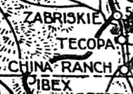 detail of auto-club map fonts