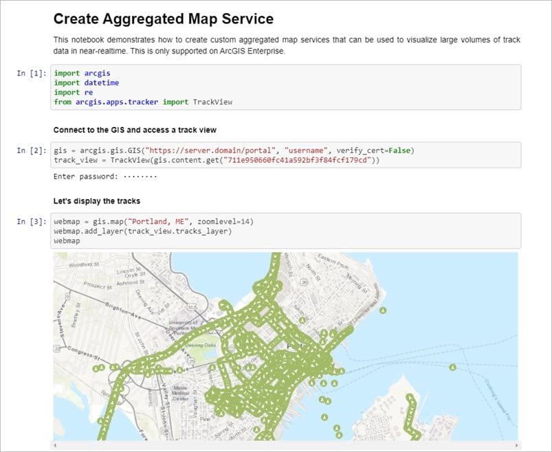 Create Aggregate Map Service notebook