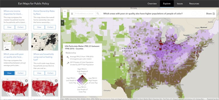 Esri Maps for Public Policy