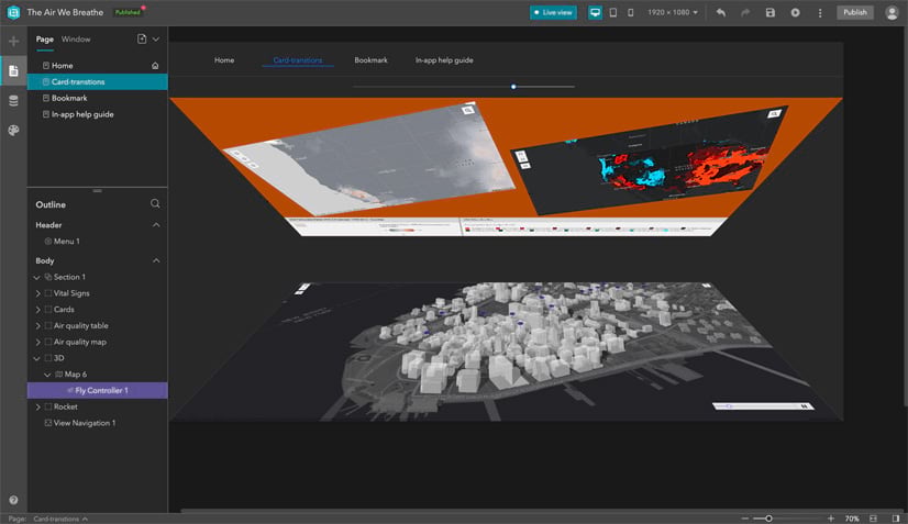 Experience Builder transitions Experience Builder transitions
