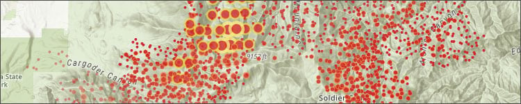 Satellite (VIIRS) thermal hotspots and fire activity