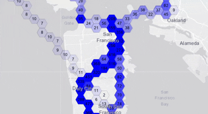 Zooming in on aggregated track data