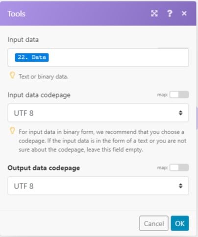 Encoding Tools Parameters