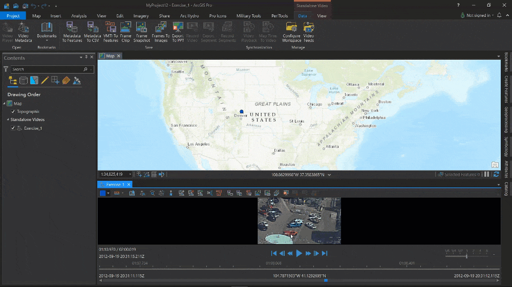 Motion imagery in ArcGIS Pro 2.6