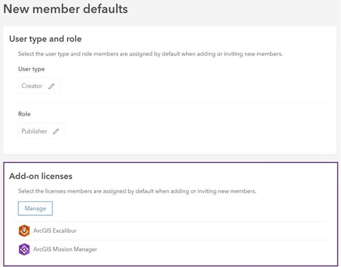 New member defaults page