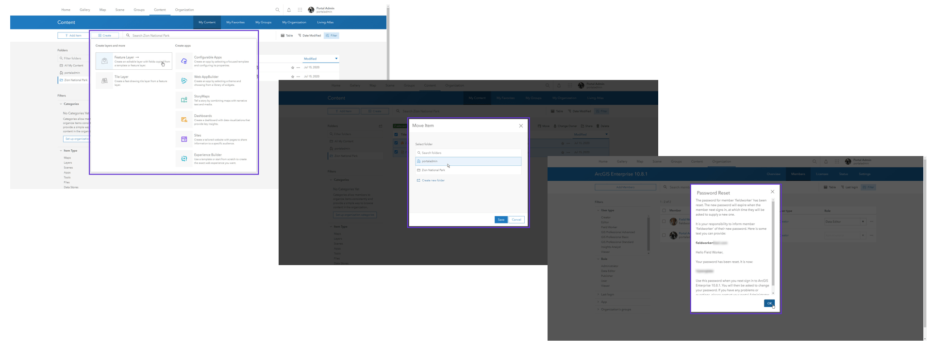 New portal interface New portal interface