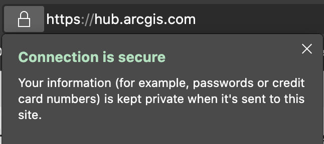 Hub secure connection Hub secure connection