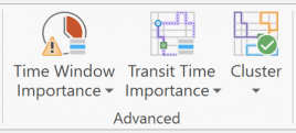 VRP Ribbon Advance Settings section