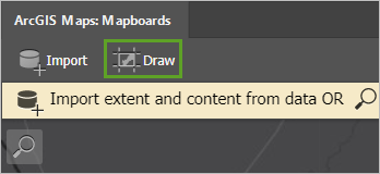 The Draw button on the Mapboards window The Draw button on the Mapboards window