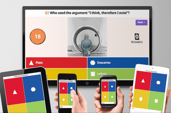 Example of how Kahoot trivia looks Example of how Kahoot trivia looks