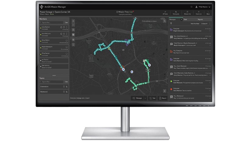 Tracks enabled in ArcGIS Mission