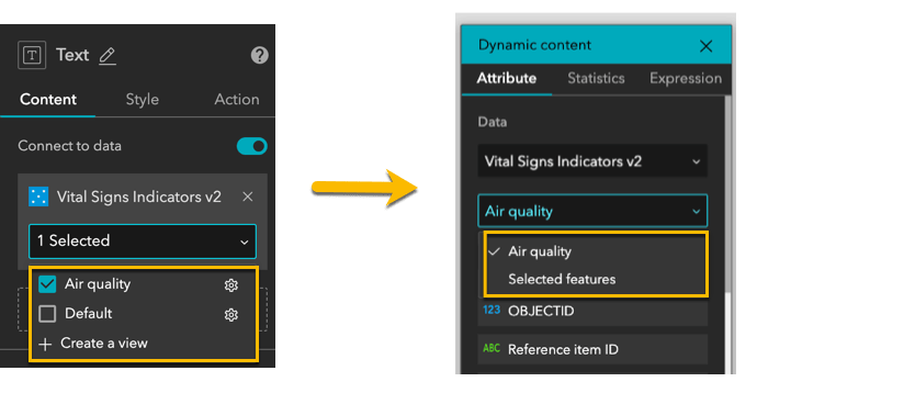 Use data view