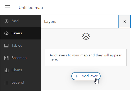 Layers>Add layer Layers>Add layer