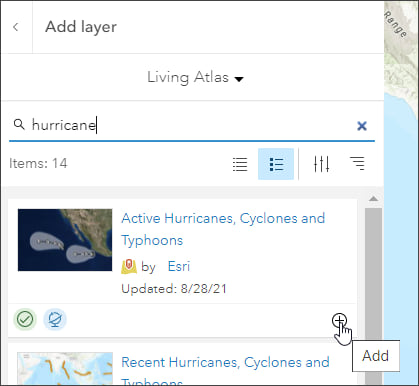 Living Atlas search Living Atlas search