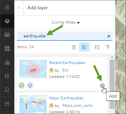 Add Recent Earthquakes