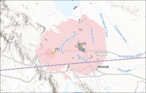 El Centro quake area