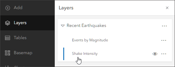 Select Shake Intensity layer