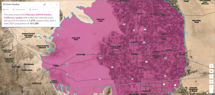 Final quake map