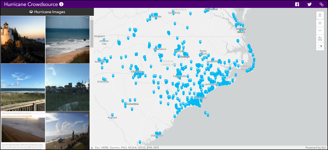 map centric attachment viewer with gallery of apps