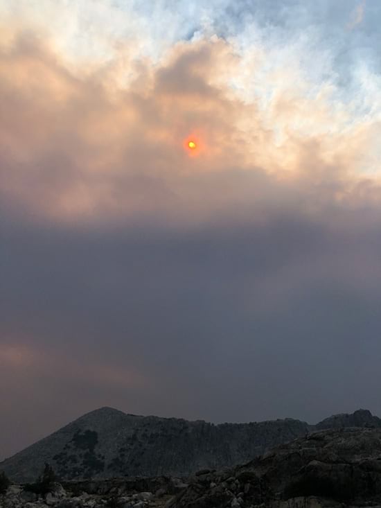 Smoke in Yosemite National Park Smoke in Yosemite National Park