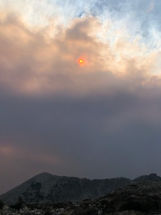 Smoke in Yosemite National Park