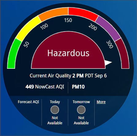 Hazardous air quality