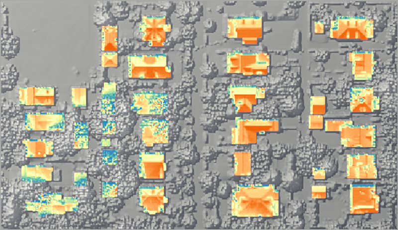 Estimating solar power potential on rooftops