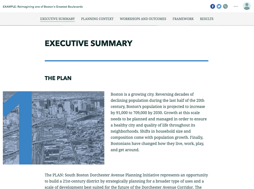 The executive summary of the project.