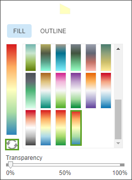 Color ramps to choose from