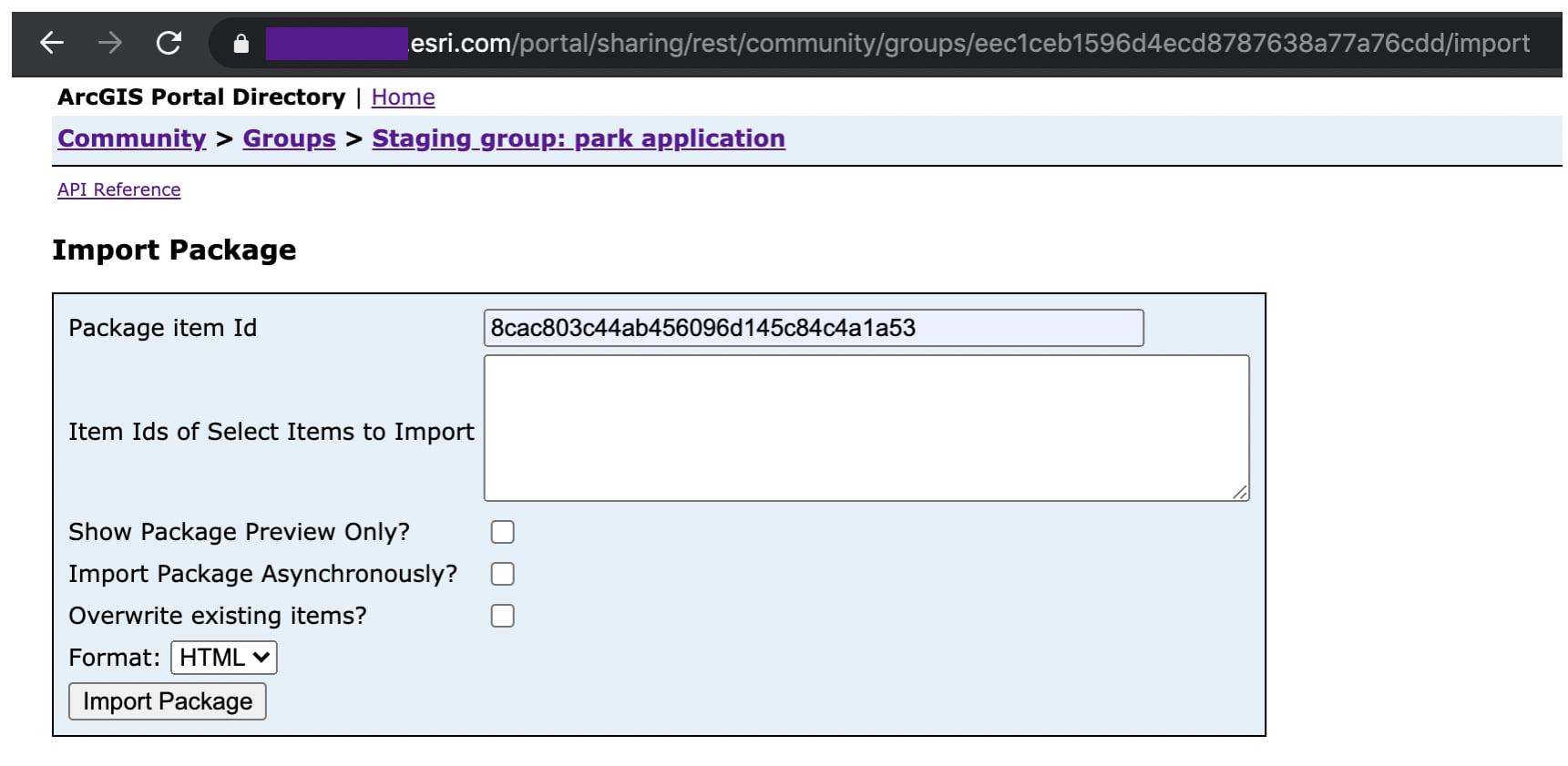 REST API for Import