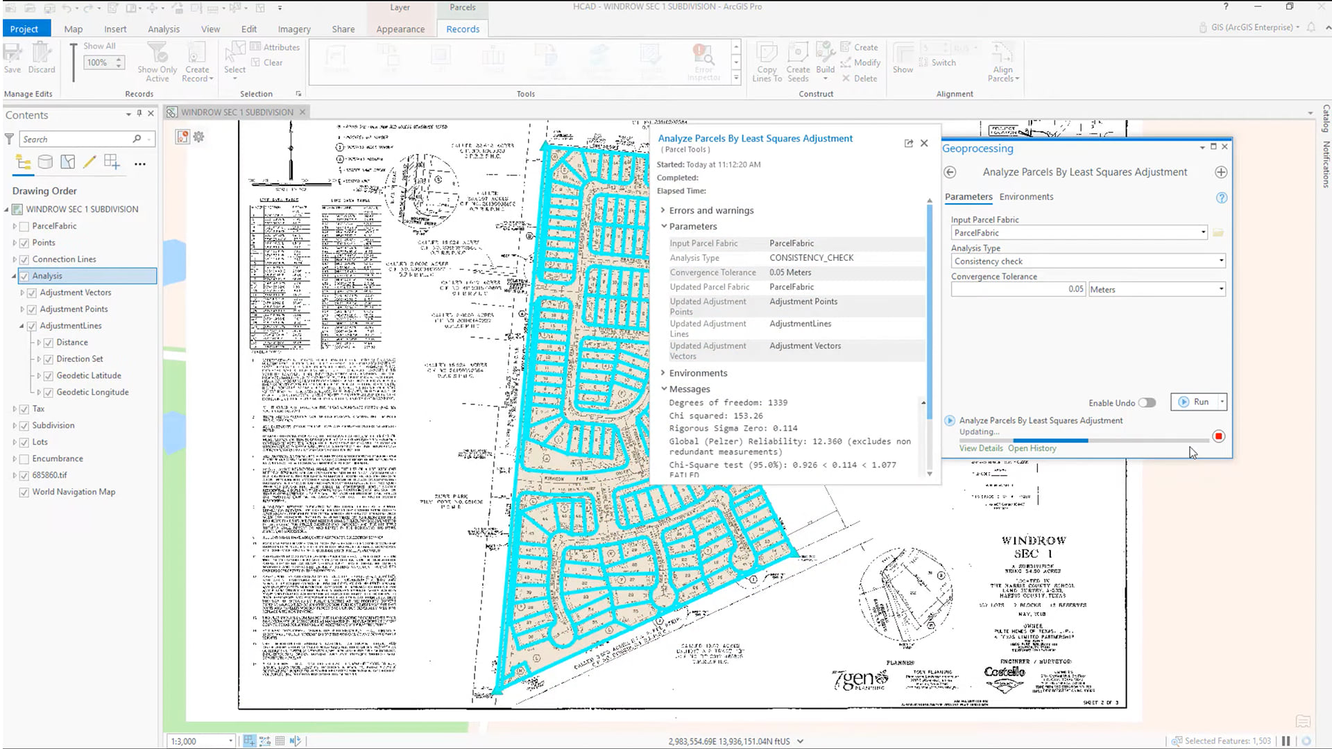 arcgis pro parcel adjustment