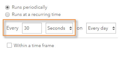 ArcGIS Velocity feed polling