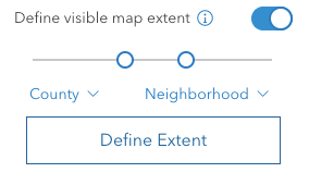 Visibility range setting