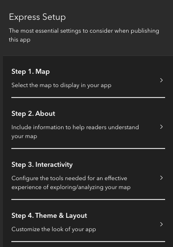 Image of Express Setup steps