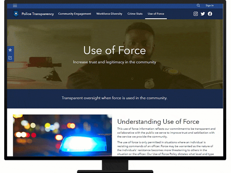 Use of Force page.