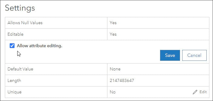Toggle attribute editing Toggle attribute editing
