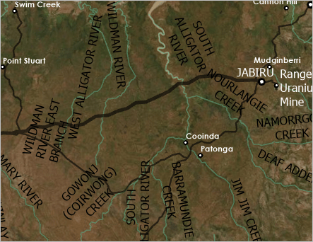 Default river labels, stacked and uppercase Default river labels, stacked and uppercase