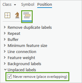 Never remove checkbox checked in the Unplaced labels section